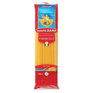 Изделия макаронные Pasta Zara Vermicelli, 500г (8004350130051)