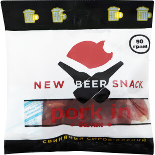 Балик свинний New Beer Snack Pork in, 50г (4820160780330)