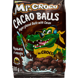 Кульки кукурудзяні Mr.Croco з какао, 500г (4820017298582)