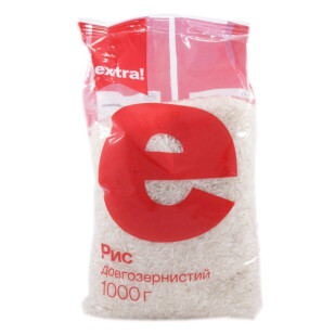 Рис длинный Extra!, 1кг (4824034013272)