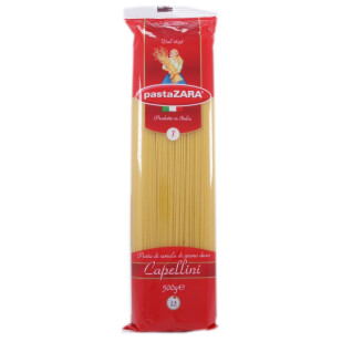 Изделия макаронные Pasta Zara Capellini, 500г (8004350130013)