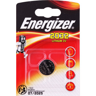 Батарейка Energizer Lithium CR2032, шт (7638900083040)