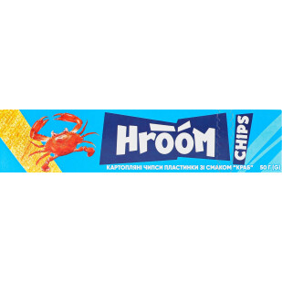 Чипси Hroom! зі смаком краба, 50г (4820182061646)