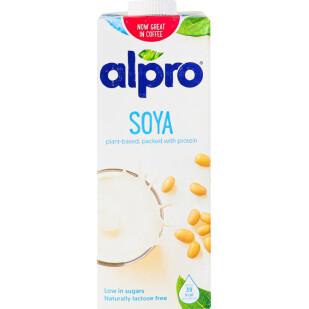 Напиток соевый Alpro Soya с кальцием, 1л (5411188543381)
