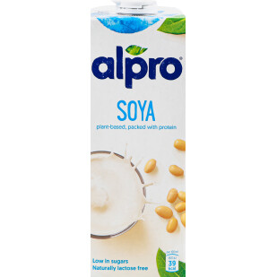 Напій соєвий Alpro Soya з кальцієм, 1л (5411188543381)
