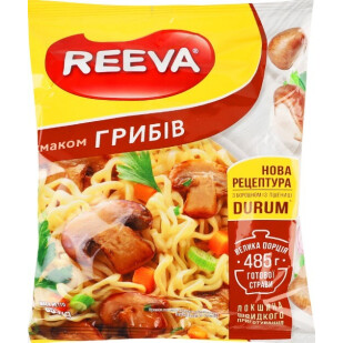 Лапша Reeva зі смаком грибів, 85г (4820179257090)