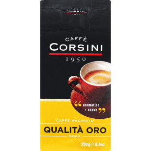 Кофе молотый Corsini Qualita Oro, 250г (8001684025039)