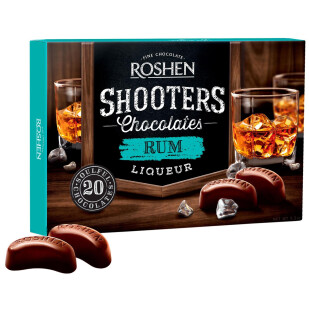 Конфеты Roshen Shooters с ромовым ликером, 150г (4823077618901)