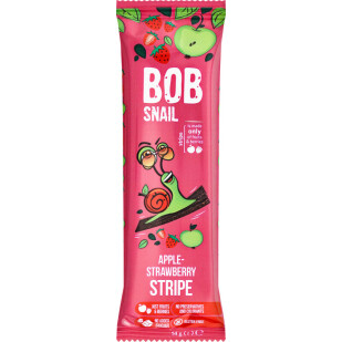 Цукерка Bob Snail яблучно-полунична, 14г (4820206080721)