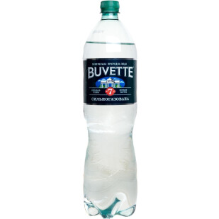 Вода минеральная Buvette №7 лечебно-столовая сил/газ, 1,5л (4820115400054)