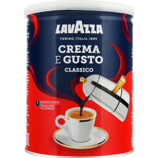 Кофе молотый Lavazza Crema e gusto ж/б, 250г (8000070038820)