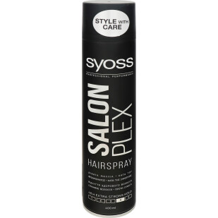 Лак для волос Syoss SalonPlex экстрасильной фиксации, 400мл (5201143734301)