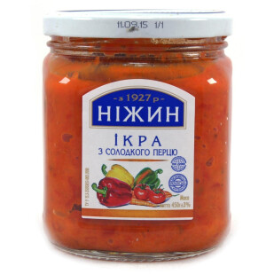 Икра из сладкого перца Ніжин, 450г (4823006803019)