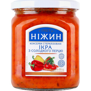 Икра из сладкого перца Ніжин, 450г (4823006803019)