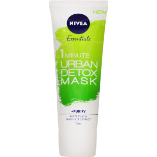 Маска Nivea Urban Skin Detox Очищение за 1мин, 75мл (4005900447890)