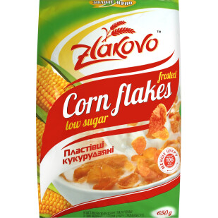Пластівці кукурудзяні Zlakovo low sugar, 650г (4820017298643)