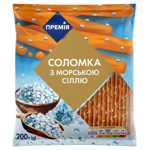Соломка Премія з морською сіллю, 200г (4823096419848)