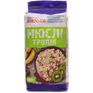 Мюсли Dr. Benner Тропические, 400г (4823029800088)