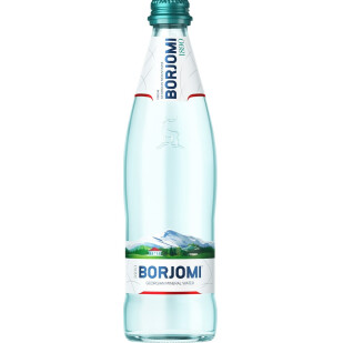 Вода минеральная Borjomi стекло, 0,5л (4860019001346)