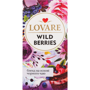 Чай чорний Lovare Wild berry, 24*1.5г (4820198872731)