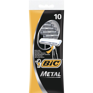 Набор бритв без сменных картриджей BIC Metal 10 шт (3086126636481)