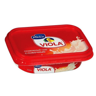 Сир плавлений Viola вершковий 60%, 200г (6408432052217)