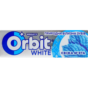 Жувальна гумка Orbit White свіжа м'ята, 14г (42069942)
