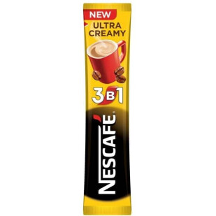 Напиток кофейн Nescafe Ultra Creamy микс 3в1 растворимый 13г (7613036116138)