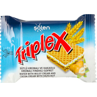 Вафли Triplex с молоком-какао-фундуком, 20г (8691707094007)