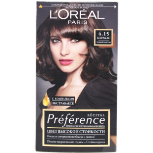 Краска для волос L'oreal RECITAL Preference 4.15 Каракас тёмный каштан. шт (3600520248912)
