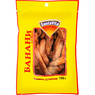 Банани сушені Santa Vita, 100г (4820061500563)