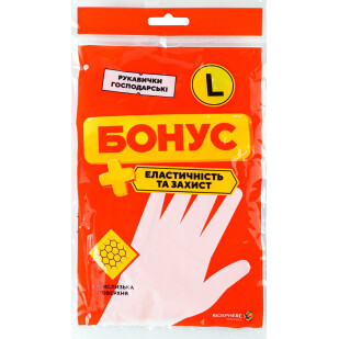 Рукавички Бонус Економ універсальні L, шт (4823071628227)