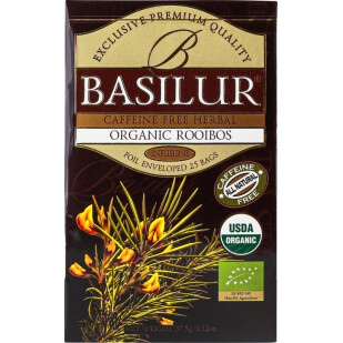 Чай трав'яний Basilur Organic Rooibos, 25*1,5г/уп (4792252931428)