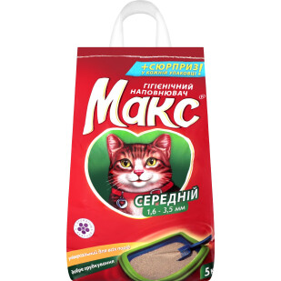 Наполнитель гигиенический Макс средний, 5кг (4820071361604)