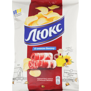 Чипси Люкс зі смаком бекону, 125г (7622202224409)