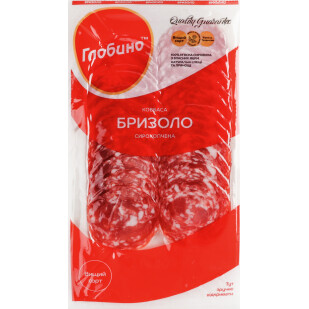 Ковбаса Глобіно Брізоло с/к в/г нарізка, 80г (4820112651626)