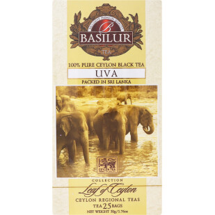 Чай чорний Basilur Uva, 25*2г/уп (4792252917248)
