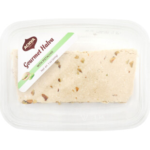 Халва Achva кунжутная с фисташками, 200г (7290010328994)