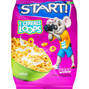 Кольца Start 4 вида зерновых глазированные, 500г (4820008122186)