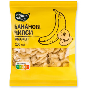 Чіпси Повна Чаша бананові, 200г (4823096426273)