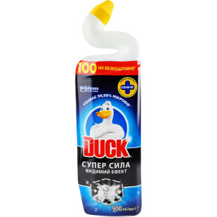 Засіб чистячий Duck Суперсила Видимий ефект для унітазу, 900мл (4823002005318)