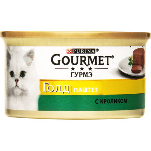 Корм для котов Gourmet Gold паштет кролик, 85г (7613033728747)