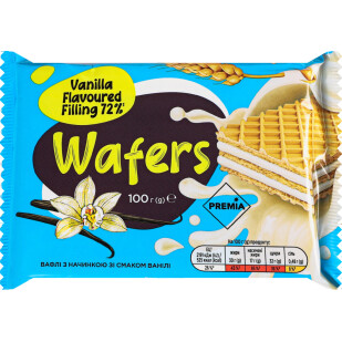 Вафли Премія c ванилью, 100г (4823096421254)
