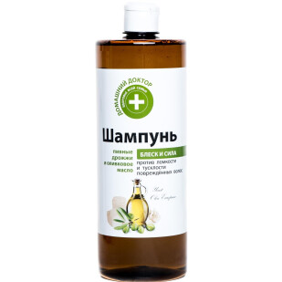 Шампунь Домашний доктор пивные дрожжи-оливковое масло, 1000мл (4823015929816)