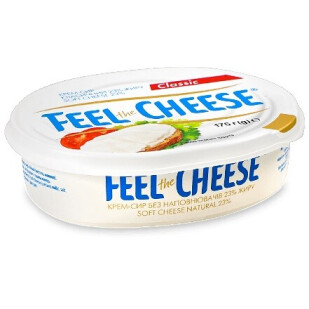 Крем-сир Feel the Cheese вершковий 23%, 175г (0250011554034)