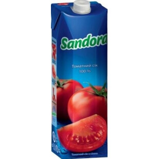 Сок Sandora томатный с солью, 0,95л (4823063112871)