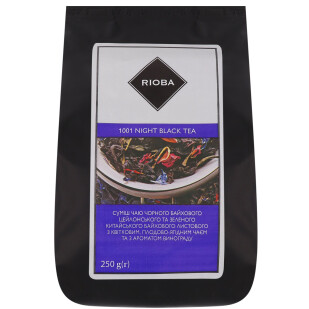 Смесь чая листового Rioba черного и зеленого 1001 Nights, 250г (4820097815730)