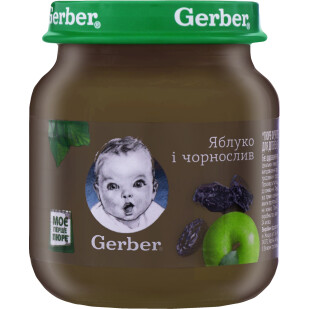 Пюре Gerber яблоко-чернослив, 130г (7613033514951)