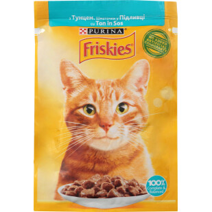 Корм для котов Friskies с тунцом в подливе, 85г (7613036962315)