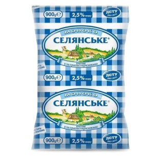 Молоко ультрапастеризованное Селянське 2,5%, 900г (4820003480113)